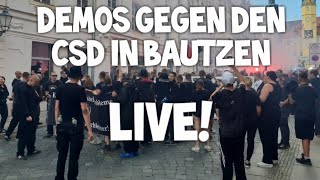 ❗ LIVE ❗ quotBautzen gegen den CSDquot Demo Freie Sachsen ua Christopher Street Day Pride Gegenprotest [upl. by Islean]