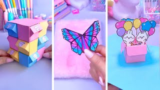 Easy paper craft ideas  Paper crafts  Paper DIY  School crafts  Paper tricks [upl. by Nylidam]