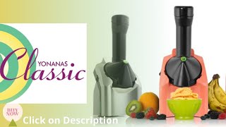 Yonanas Frozen Healthy Dessert Maker Review  yonanas recipe book [upl. by Hay349]