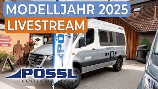 Pössl Neuheiten Modelljahr 2025  Livestream Juli 2024  Pössl Vanline Roadcar und Globecar [upl. by Enneibaf]