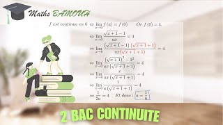 Problème sur la continuité en un Point  Comprendre les Fondamentaux Rapides  Maths BAMOUH [upl. by Millisent]