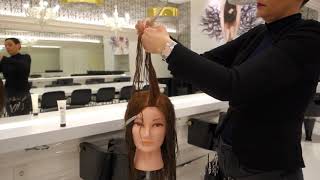 How To  Volume Lagen Knippen in Lang Haar By Natasja Keijzer [upl. by Uahc]