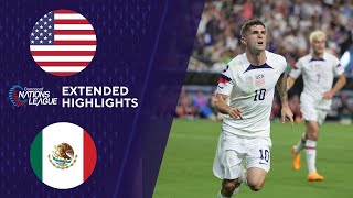 USA vs Mexico Extended Highlights  CONCACAF Nations League  CBS Sports Golazo [upl. by Amal579]