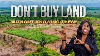 10 Things to Look Out for Before Buying Land in Nigeria Lands Property Investment assets [upl. by Kepner160]