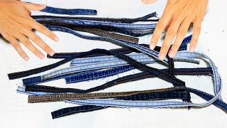 how to recycle your jeans into the perfect handbag [upl. by Sergeant358]