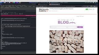 PortSwigger Lab HTTP2 request smuggling via CRLF injection [upl. by Sesilu266]