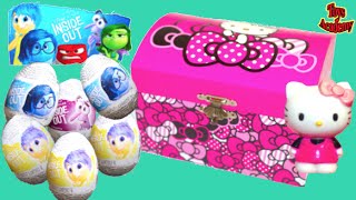 Hello Kitty Jewelry Box with Inside Out Surprise Eggs  Toys Academy [upl. by Scuram]