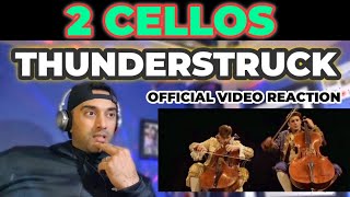 2CELLOS  Thunderstruck OFFICIAL VIDEO  FIRST TIME REACTION [upl. by Onirefes]