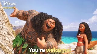 Youre Welcome  Moana Lyric Video  DISNEY SINGALONGS [upl. by Rigdon60]