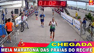 Meia Maratona das praias do Recife Chegada [upl. by Ennayrb316]