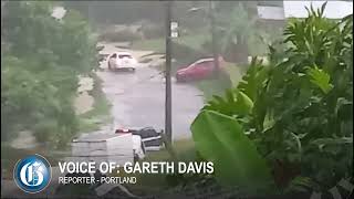 Heavy rains cause flooding landslides in Portland [upl. by Donohue]