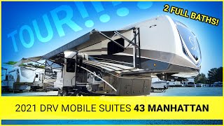 2021 DRV Mobile Suites 43 Manhattan 2 Bedroom 2 Bathroom Luxury Full Time Camper at Southern RV GA [upl. by Marabelle789]