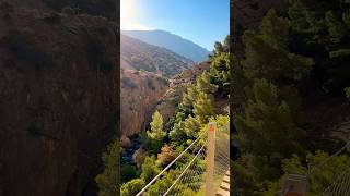 DANGEROUS El Caminito del Rey Malaga Spain  cliff hike hike spain elcaminito cliff malaga [upl. by Nhguavaj]