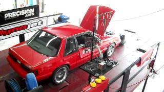 Kenne Bell Mustang with A2A 363 CID dyno 628TQ 514HP [upl. by Enelaj418]