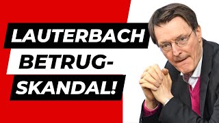 Skandal Heftige Vorwürfe gegen Karl Lauterbach wegen Betruges [upl. by Rossen]