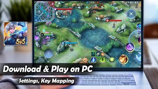 How to Download amp Play Mobile Legends on PC  Laptop setting key mapping⚙  5 Minute Download⚡ [upl. by Atikihc]