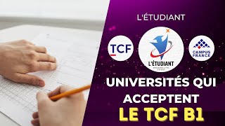 les universités qui acceptent le niveau TCF B1 [upl. by Lamp123]