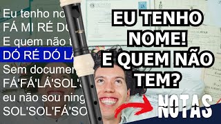 Com certidão de nascimento sou cidadão  Notas para flauta contralto [upl. by Shewchuk]