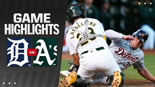 Tigers vs As Game Highlights 9624  MLB Highlights [upl. by Reta]