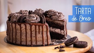 Tarta de Oreo y Chocolate fácil con bizcocho  Chocoreto Recetas [upl. by Eustasius]