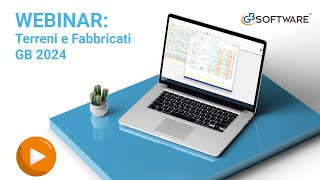 Webinar operativo Terreni e Fabbricati GB 2024 – GBsoftware [upl. by Milissent846]