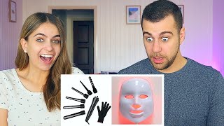 QUIZZING MY BOYFRIEND ON FEMALE PRODUCTS [upl. by Pantia]