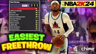 The EASIEST Freethrow Animation on NBA 2K24 [upl. by Fromma925]