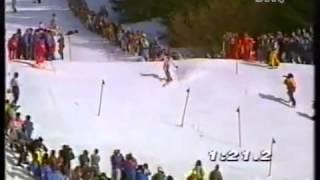 Alberto Tomba wins slalom Wengen 1992 [upl. by Gnart]