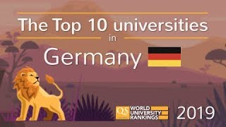 Meet Germanys Top 10 Universities 2019 [upl. by Berenice]