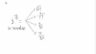 Potencias y exponente fraccionario y negativo  Cuestión 1 [upl. by Haronid]