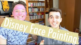 Disney Face Painting Challenge  Feat Gary C  Adam Hattan [upl. by Theadora]