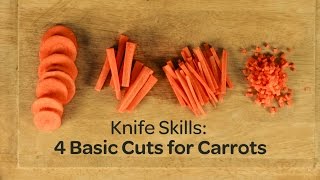 Knife Skills 4 Basic Cuts for Carrots  Yummy Ph [upl. by Gimble]