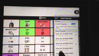 Transfer Proloquo2Go Vocab to another Device Using Dropbox AppAutismnonverbalAAC [upl. by Anhcar]