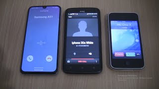 Incoming callampOutgoing call at the Same Time Samsung Galaxy A40Iphone 3Gshtc [upl. by Richia]