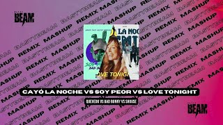 Cayó la noche x Soy Peor x Love Tonight  Quevedo Bad Bunny Shouse BASTYBEAM HYPE MASHUP [upl. by Eiraminot]