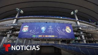 Vista de la sede del Stade de France para la final de la Champions League [upl. by Annadiana]