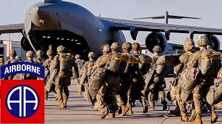 US Army quotDevil Stormquot 82nd Airborne Division during military exercises in the United States [upl. by Ellerihs411]