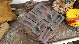 How to forge a Escutcheon Plate Pintel for Strap Hinge [upl. by Ahsilem]