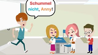 Anny hat während der Prüfung geschummelt  Deutsch lernen  Deutsch Anny [upl. by Callas789]