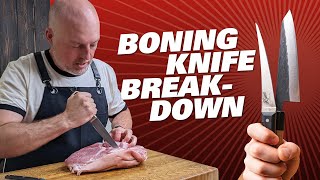 Honesuki vs Flexible Boning Knife  BONING KNIFE SUPER COMPARISON [upl. by Aiekat325]