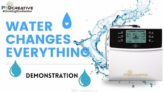 Water IONIZER Machine Demonstration [upl. by Airretal]