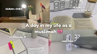 A day in my life as a Muslimah 🎀  Halal book  Daraz unboxing  Journaling  Quran amp Dhikr 📿 [upl. by Eleonore]