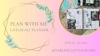 Plan with Me  CatchAll Classic Vertical Happy Planner  Cassthetic Plans  Ocean Views [upl. by Ahsiliw]