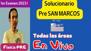 En vivo Solucionario 1er Examen Pre San Marcos 2023 I  todas las áreas [upl. by Gamal670]