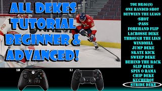 NHL 25 How To Do ALL DEKES BEST ADVANCEDBEGINNER TUTORIAL [upl. by Damha]