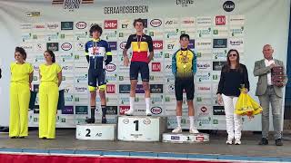 Aldo Taillieu is outstanding in the Belgian championships time trial U19 [upl. by Notlil]