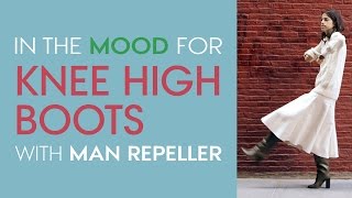 The Right Way to Wear KneeHigh Boots  Fashion Advice with Man Repeller Leandra Medine  Stylecom [upl. by Gnoud]