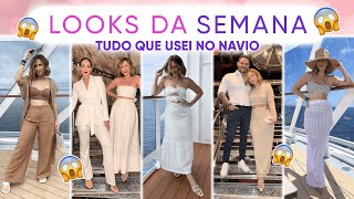 COMO SE VESTIR PARA UM CRUZEIRO  MEUS LOOKS DA SEMANA [upl. by Soalokin]