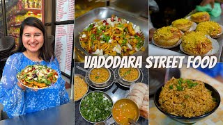 Best VADODARA Street Food  Sev Usal Tamtam Penda Chinese amp More [upl. by Luahs752]