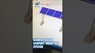 Customized Solar Carport Mounting System photovoltaic solarenergy solar manufacturing [upl. by Hedvah]